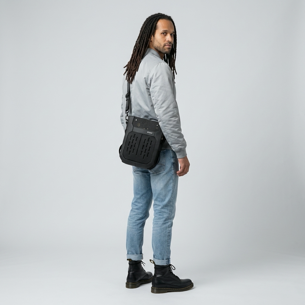 Q-CARRY Outdoor Waterproof Crossbody Shoulder Bag – 1680D Polyester, All-Season, Lightweight