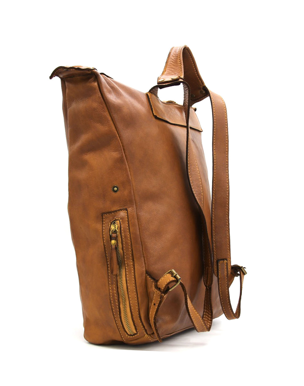 Q-CARGO Expandable Calfskin Leather Backpack – Italian Craft, Timeless Design