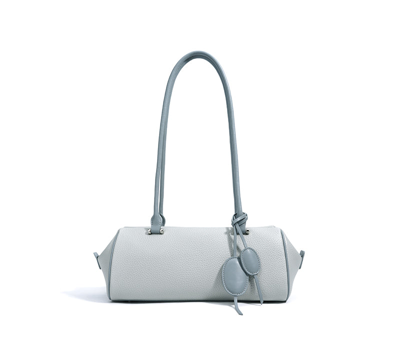 Q-CHIARA Genuine Leather Luxury Handbag for Women – Hand-Braided Handle Shoulder Bag