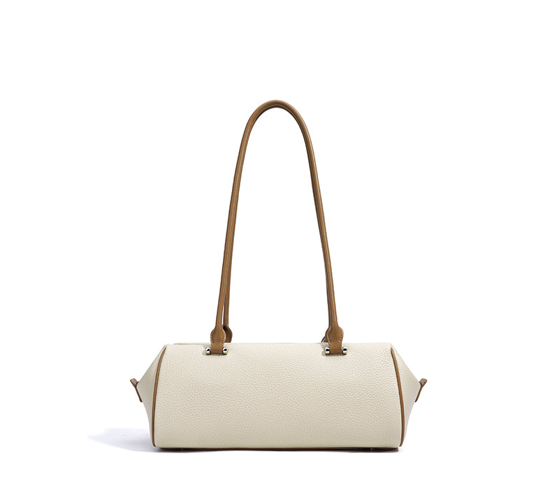 Q-CHIARA Genuine Leather Luxury Handbag for Women – Hand-Braided Handle Shoulder Bag