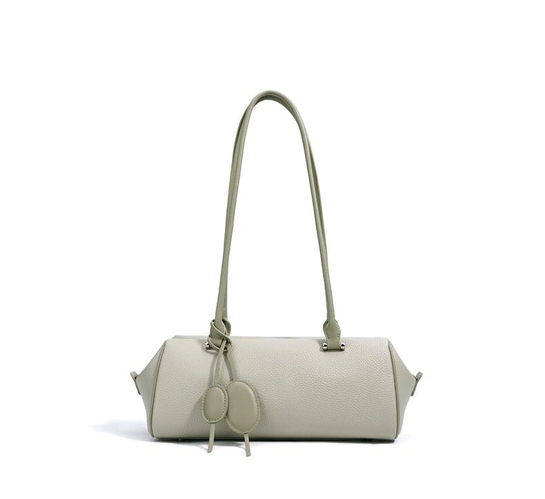 Q-CHIARA Genuine Leather Luxury Handbag for Women – Hand-Braided Handle Shoulder Bag