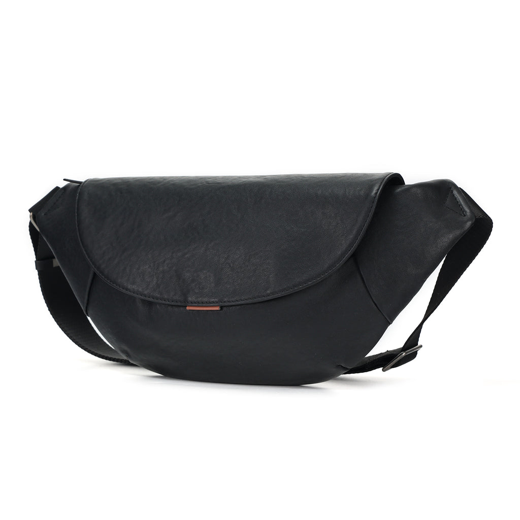 Q-COBRA Genuine Leather Crossbody Sling Bag for Men – Large Capacity Multi-Pocket