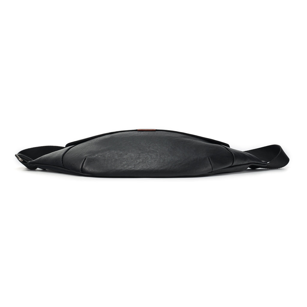 Q-COBRA Genuine Leather Crossbody Sling Bag for Men – Large Capacity Multi-Pocket