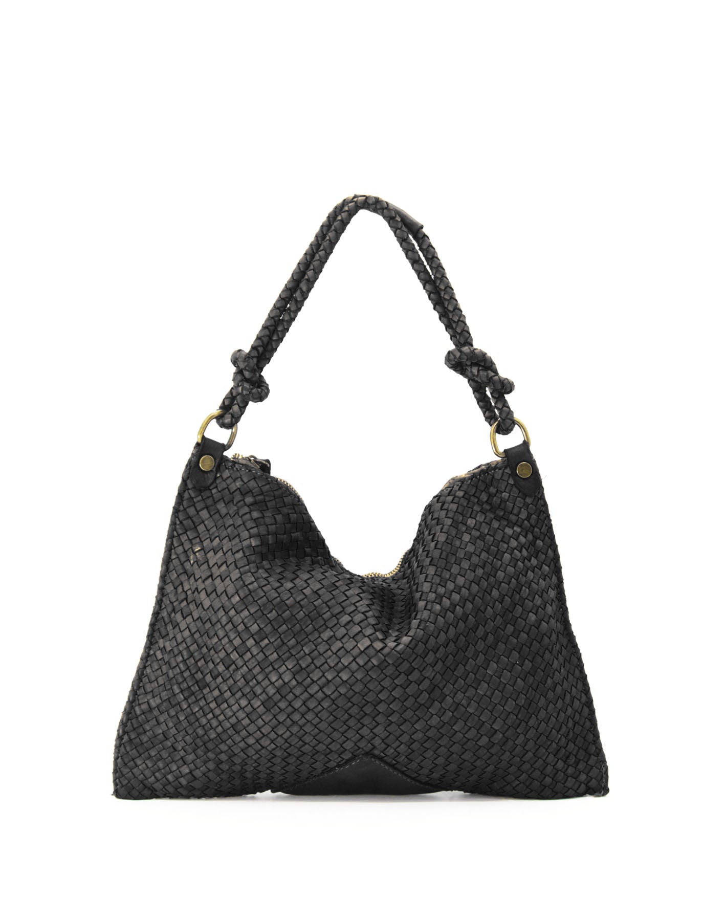 Q-CONTESSA QUQUITO Braided Calfskin Handbag – Handcrafted Italian Leather Crossbody & Shoulder Bag