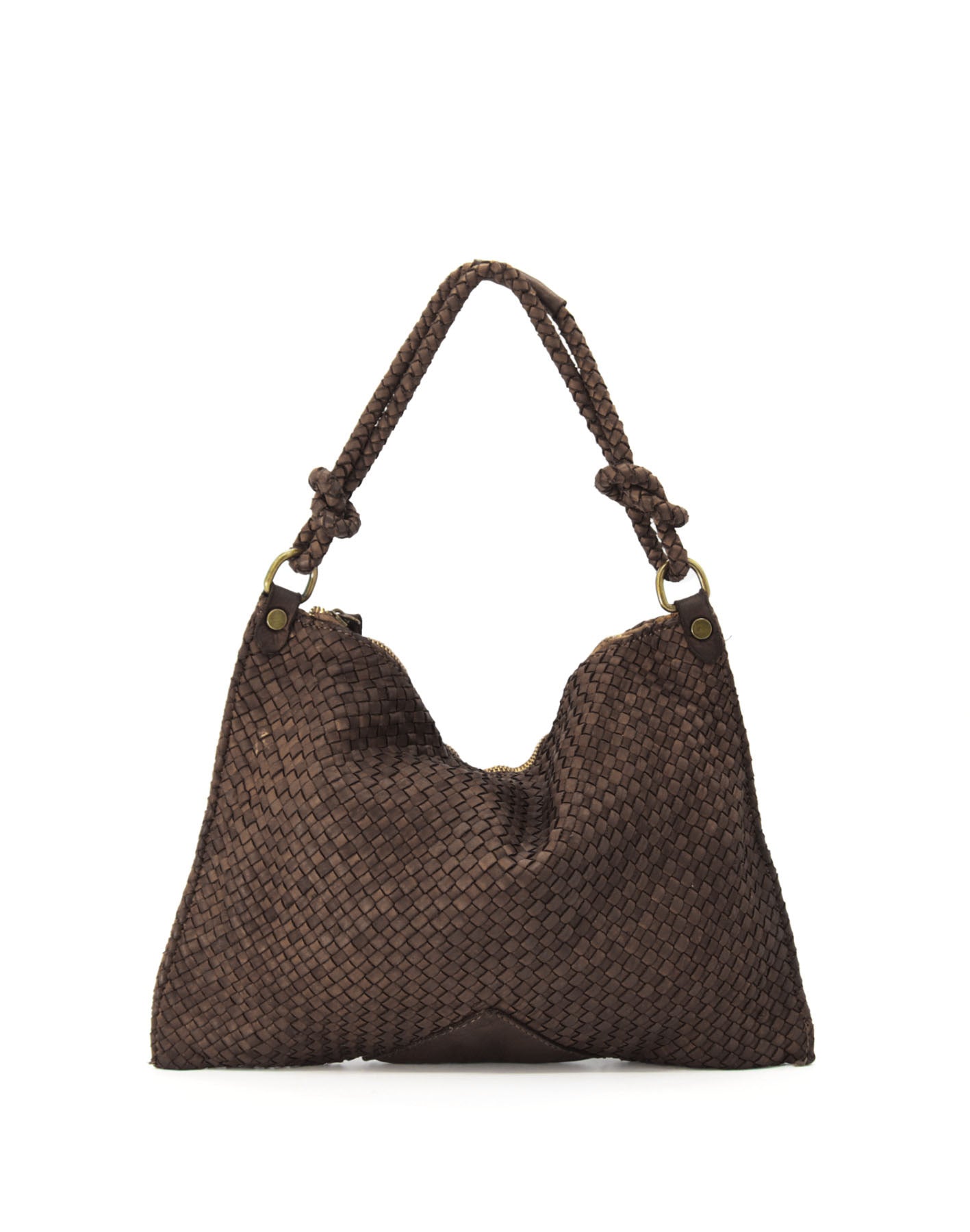 Q-CONTESSA QUQUITO Braided Calfskin Handbag – Handcrafted Italian Leather Crossbody & Shoulder Bag