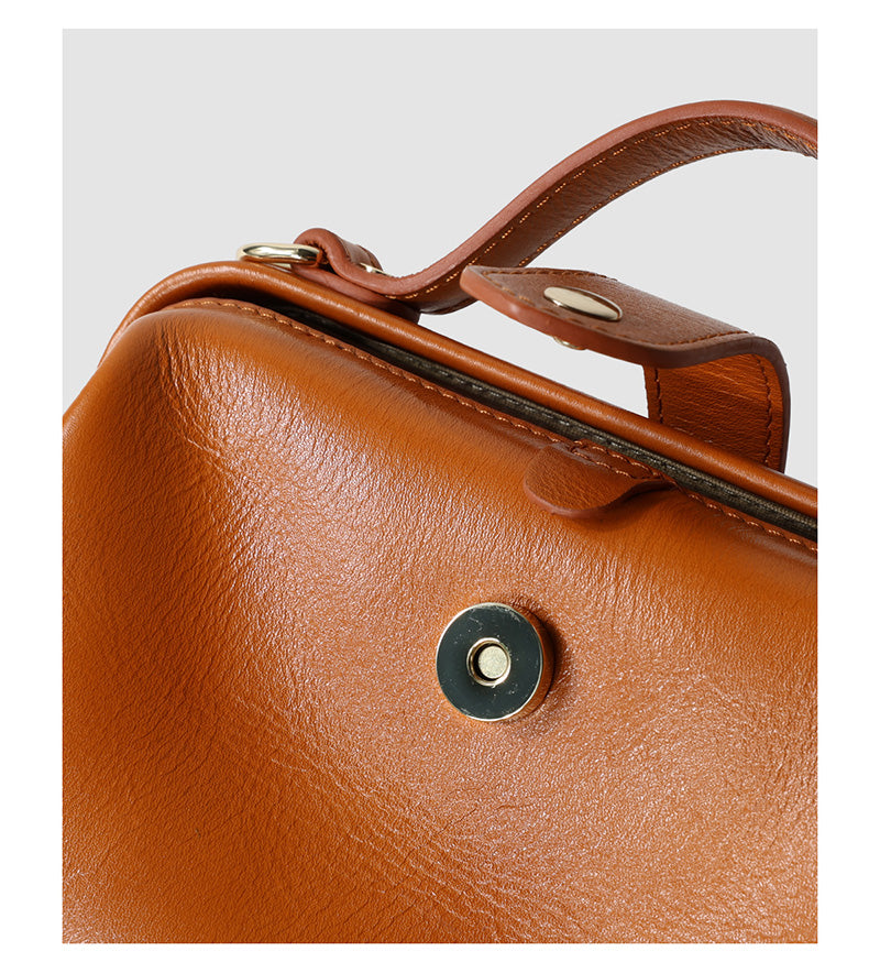 Q-DOLCE Genuine Leather Handbag for Women – Shoulder, Crossbody & Top Handle Bag