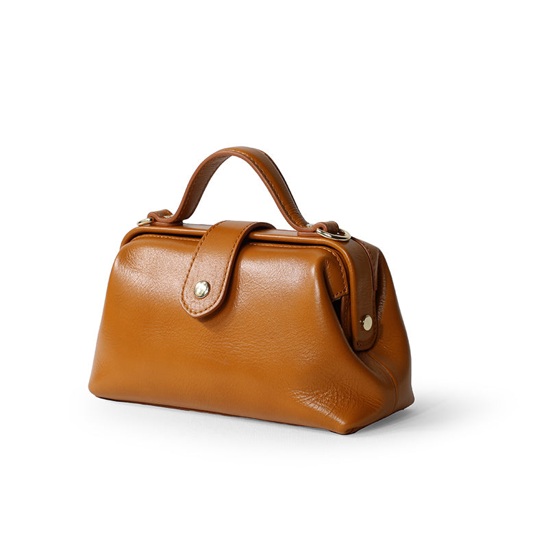 Q-DOLCE Genuine Leather Handbag for Women – Shoulder, Crossbody & Top Handle Bag