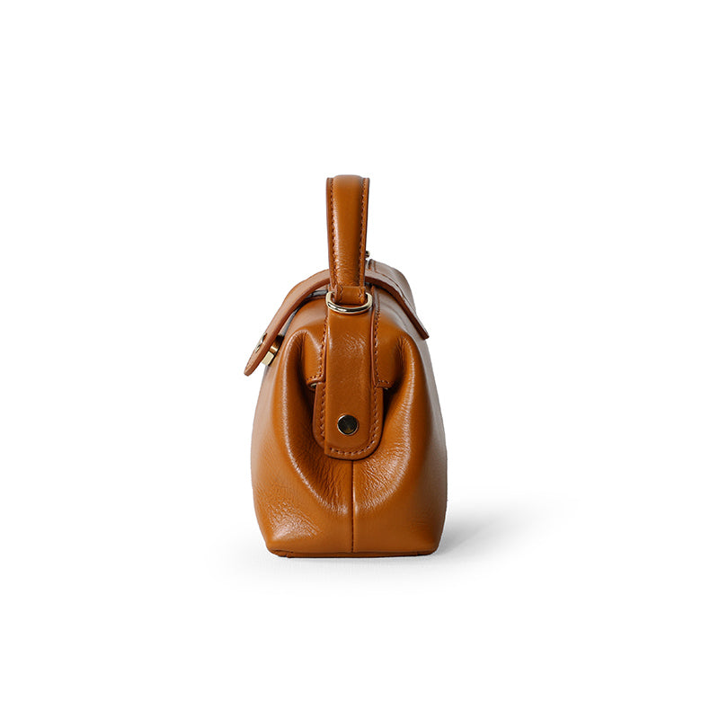 Q-DOLCE Genuine Leather Handbag for Women – Shoulder, Crossbody & Top Handle Bag