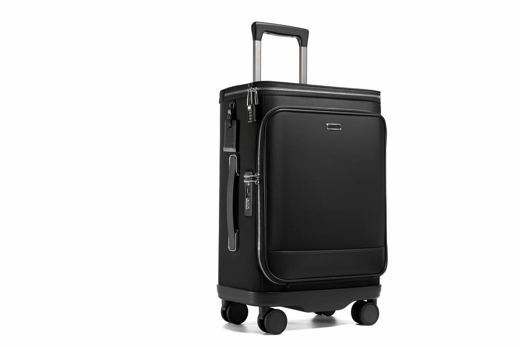 Q-DRIFT Premium Nylon Carry-On Luggage with TSA Lock — 4-Wheel Spinner Suitcase