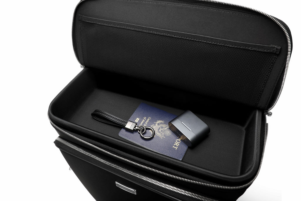 Q-DRIFT Premium Nylon Carry-On Luggage with TSA Lock — 4-Wheel Spinner Suitcase