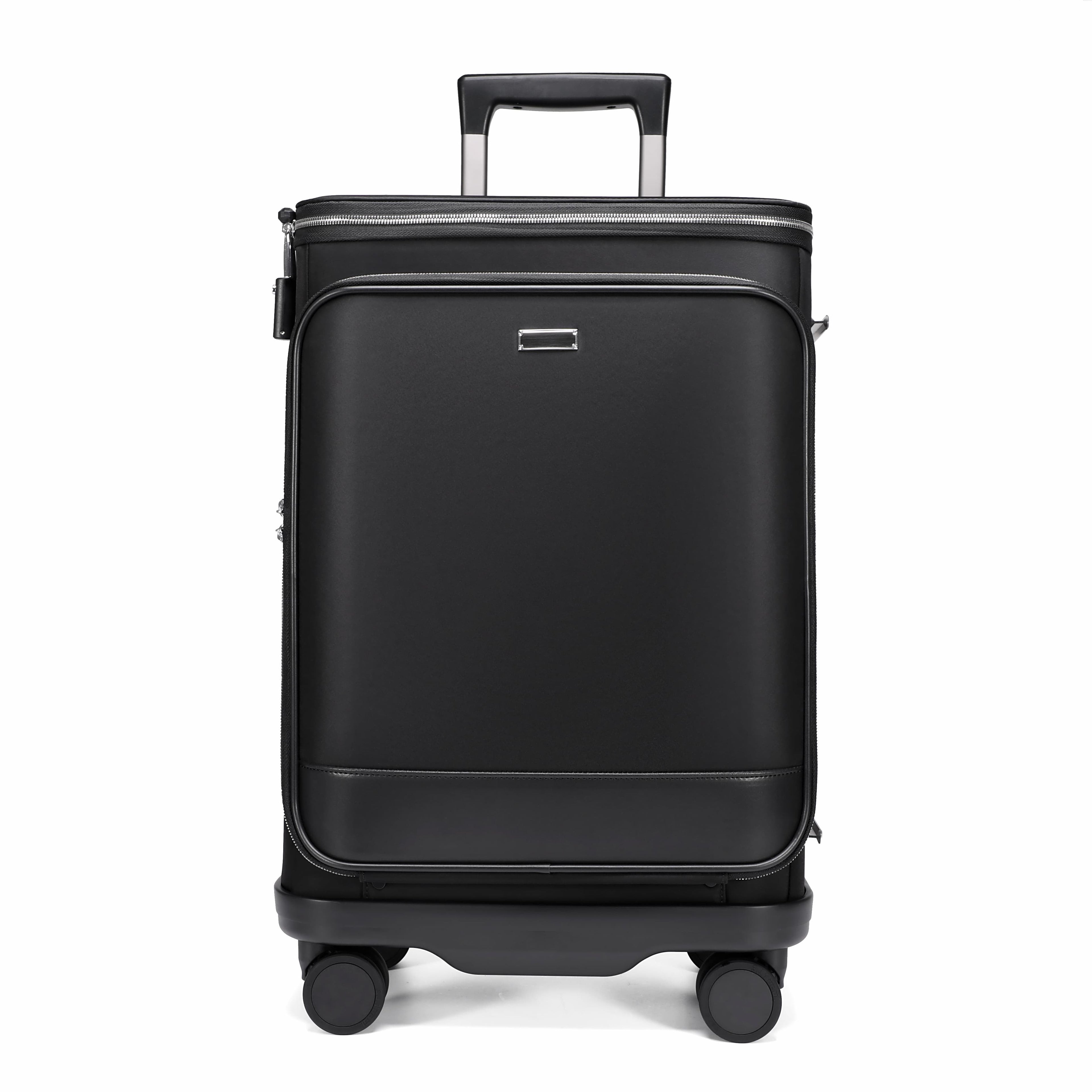 Q-DRIFT Premium Nylon Carry-On Luggage with TSA Lock — 4-Wheel Spinner Suitcase