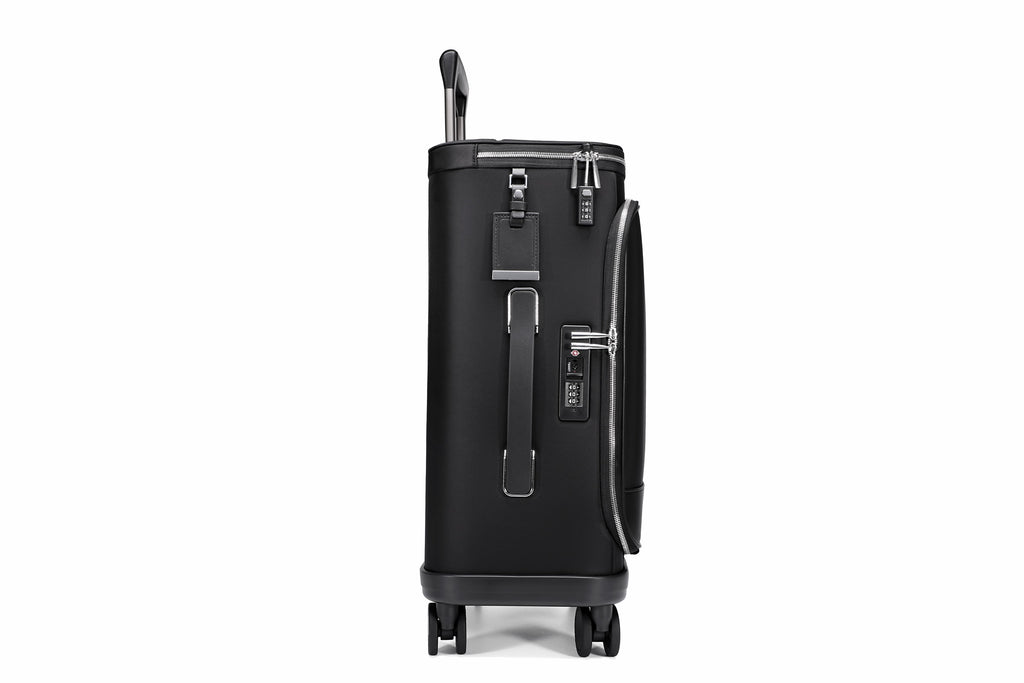 Q-DRIFT Premium Nylon Carry-On Luggage with TSA Lock — 4-Wheel Spinner Suitcase