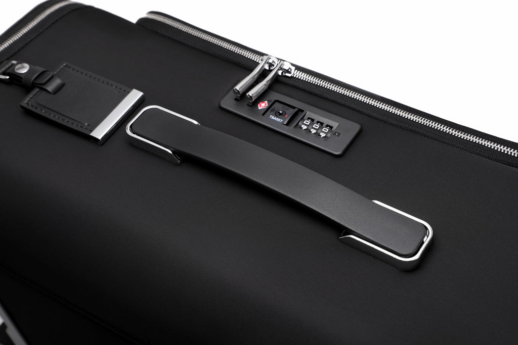 Q-DRIFT Premium Nylon Carry-On Luggage with TSA Lock — 4-Wheel Spinner Suitcase