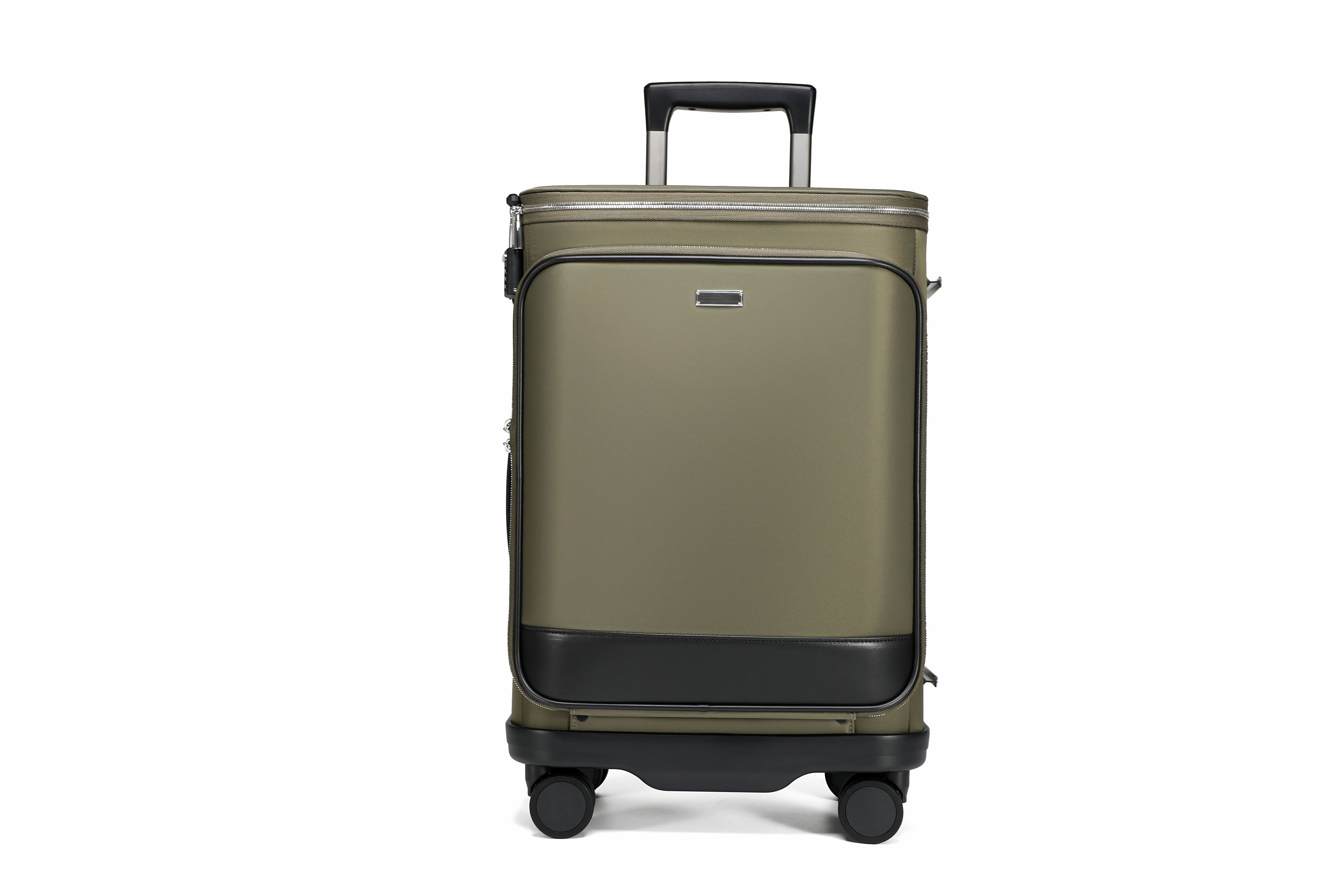 Q-DRIFT Premium Nylon Carry-On Luggage with TSA Lock — 4-Wheel Spinner Suitcase