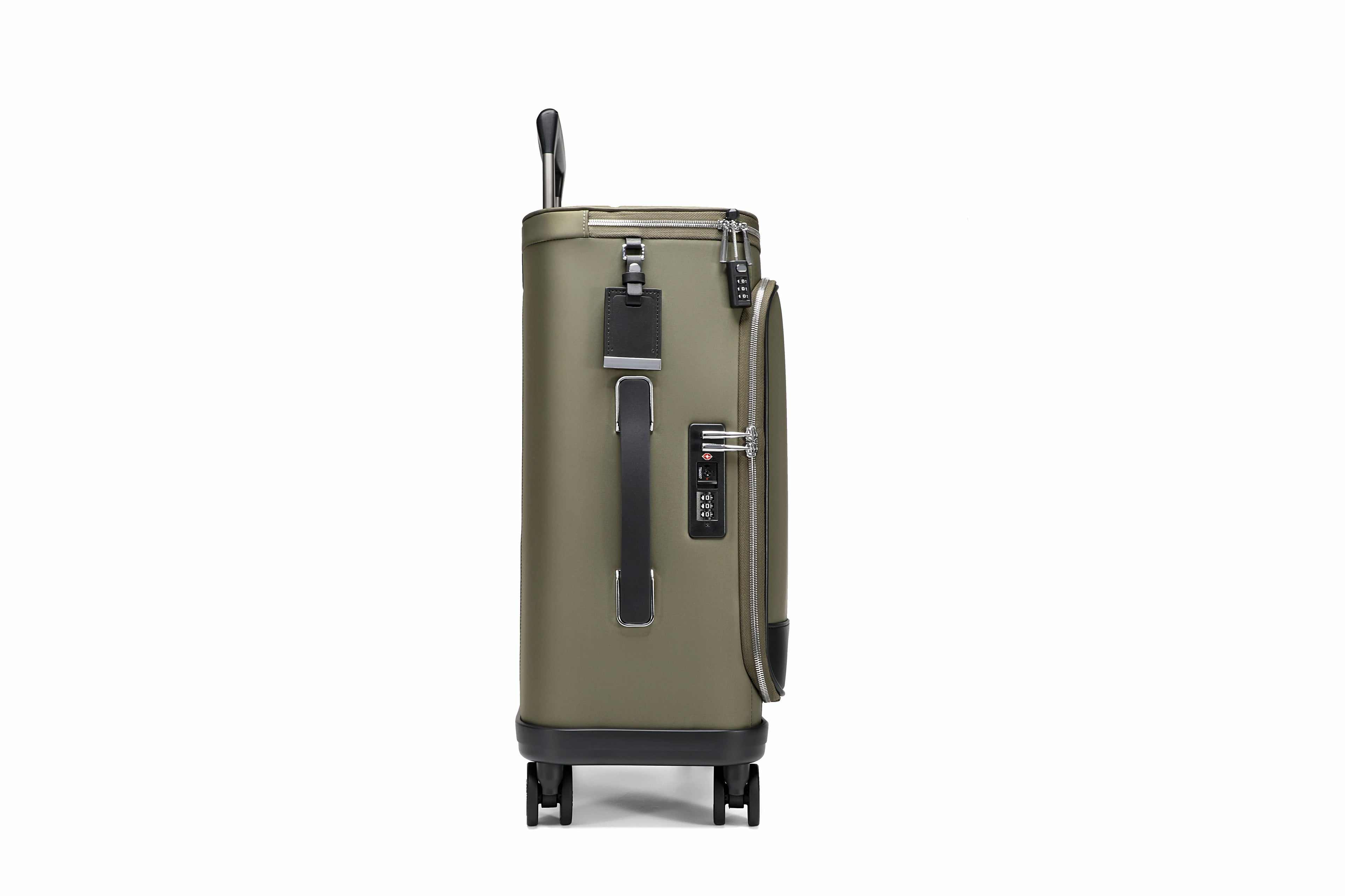 Q-DRIFT Premium Nylon Carry-On Luggage with TSA Lock — 4-Wheel Spinner Suitcase