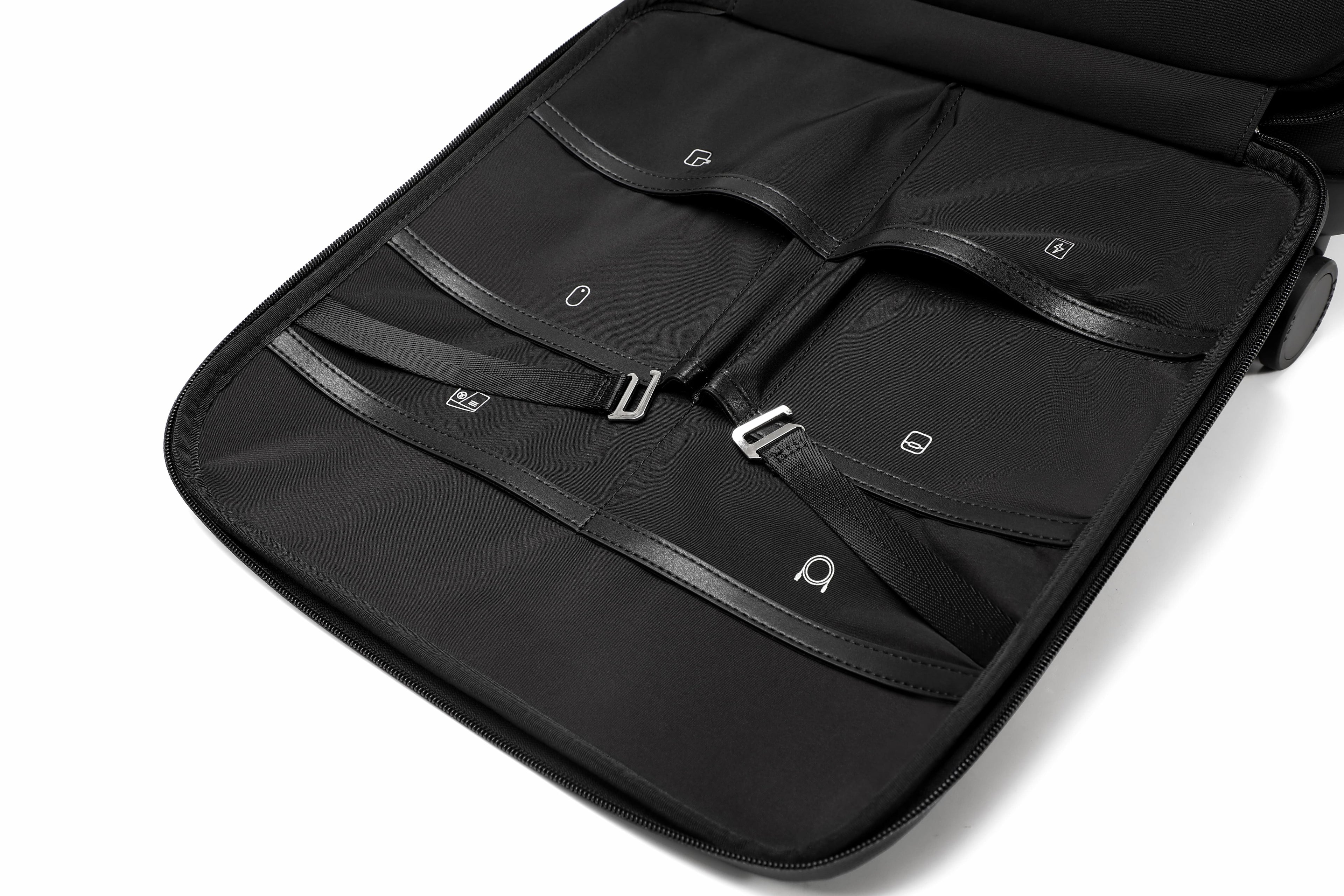 Q-DRIFT Premium Nylon Carry-On Luggage with TSA Lock — 4-Wheel Spinner Suitcase