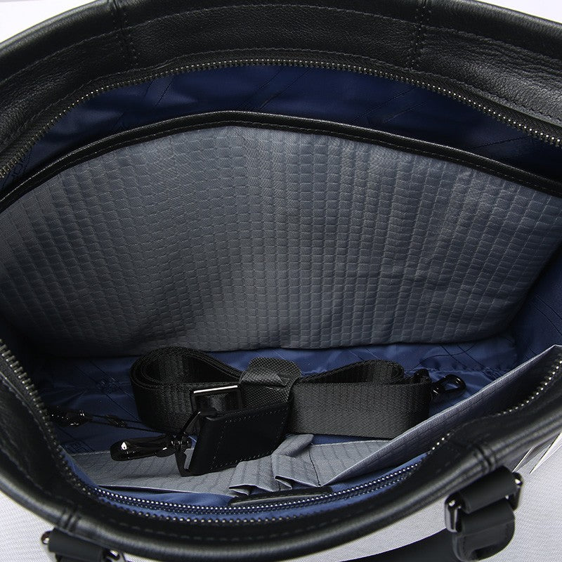 Q-EXECUTIVE Genuine Leather Laptop Briefcase – 15.6" Fit, 39L, Waterproof