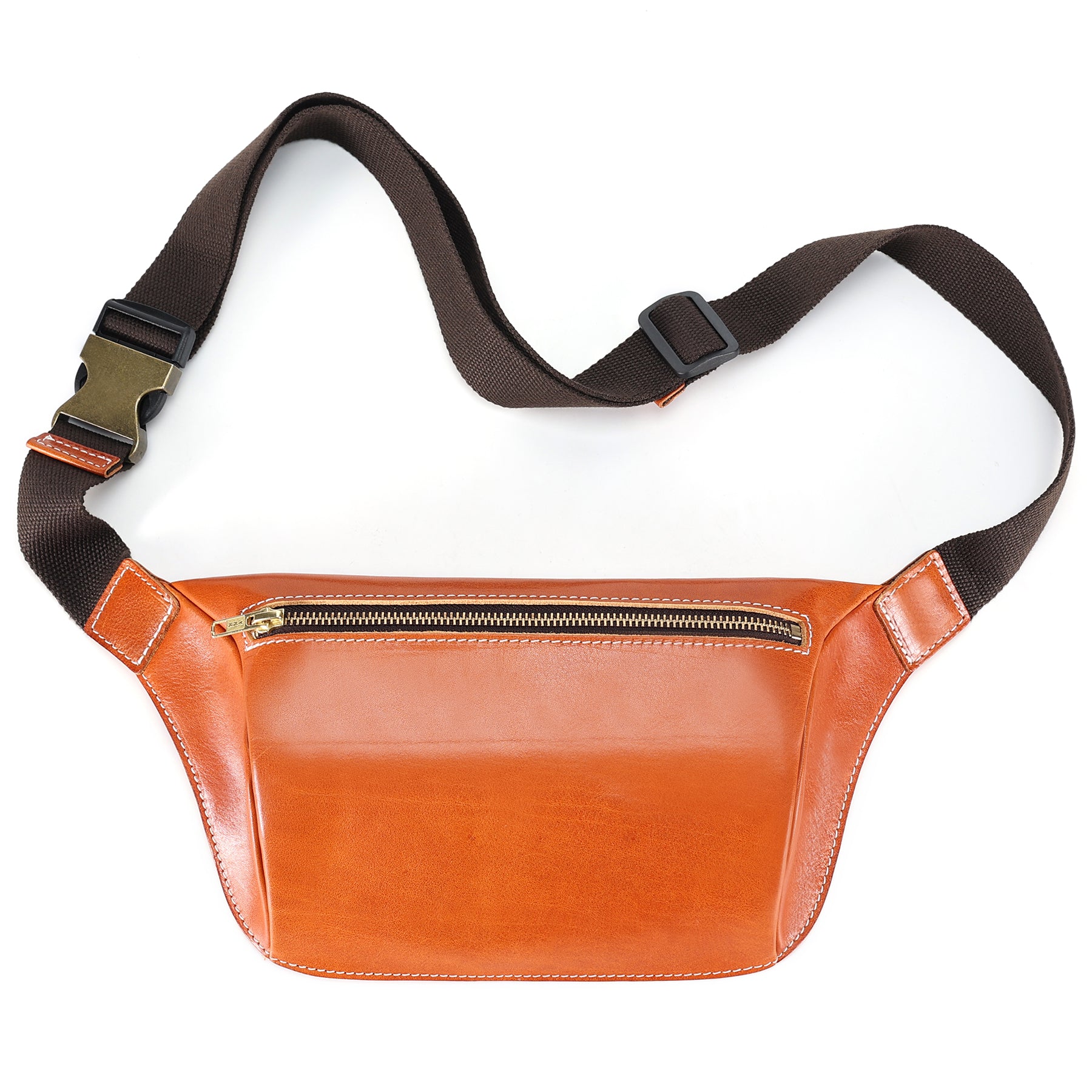 Q-FALCON Genuine Leather Chest Bag – Crossbody Sling & Fanny Pack Waist Bag