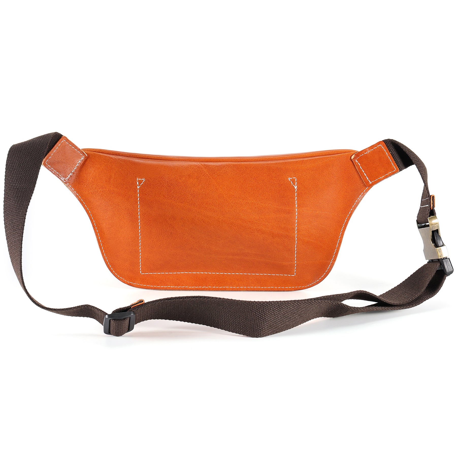 Q-FALCON Genuine Leather Chest Bag – Crossbody Sling & Fanny Pack Waist Bag
