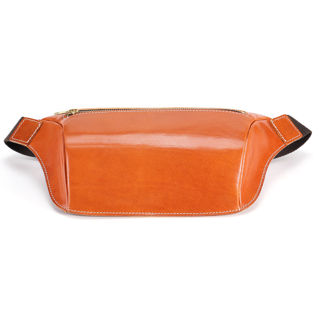 Q-FALCON Genuine Leather Chest Bag – Crossbody Sling & Fanny Pack Waist Bag