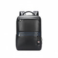 Q-FURIOUS Genuine Leather Backpack – Anti-Theft, USB Charging, TSA Lay-Flat & Credit Card Slots