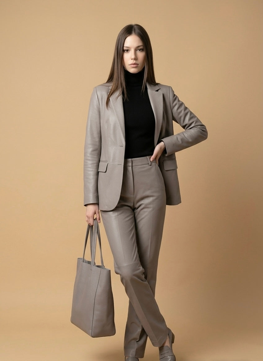 Q-GRAZIA Handmade Genuine Leather Tote Bag for Women – Shoulder & Shopping Bag