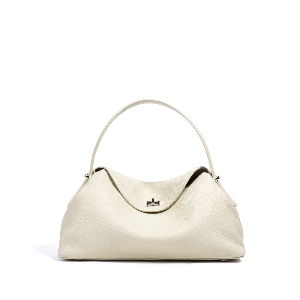 Q-GALA Genuine Leather Women's Shoulder Bag – Large Capacity Commuter & Travel Bag