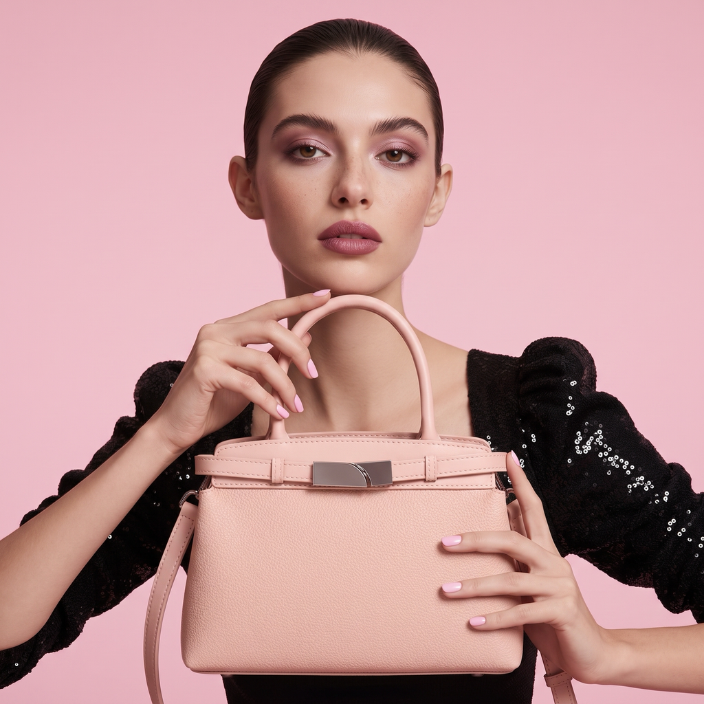 Q-GLAM Genuine Leather Women's Crossbody Satchel – Lightweight Shoulder Handbag for Everyday Use
