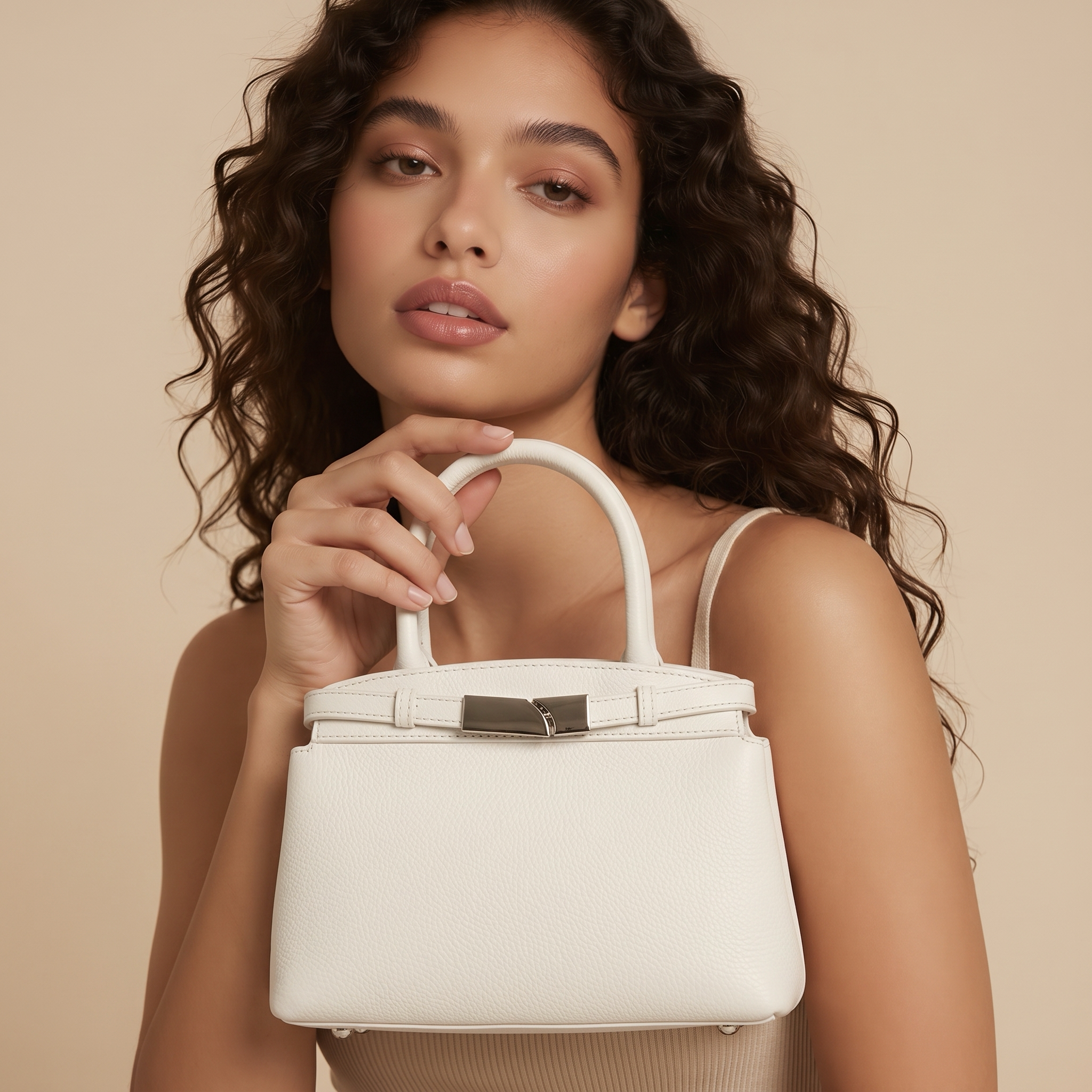 Q-GLAM Genuine Leather Women's Crossbody Satchel – Lightweight Shoulder Handbag for Everyday Use