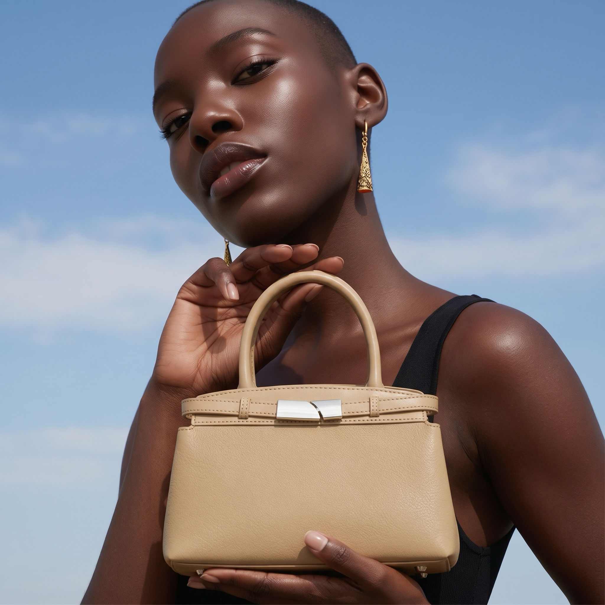 Q-GLAM Genuine Leather Women's Crossbody Satchel – Lightweight Shoulder Handbag for Everyday Use