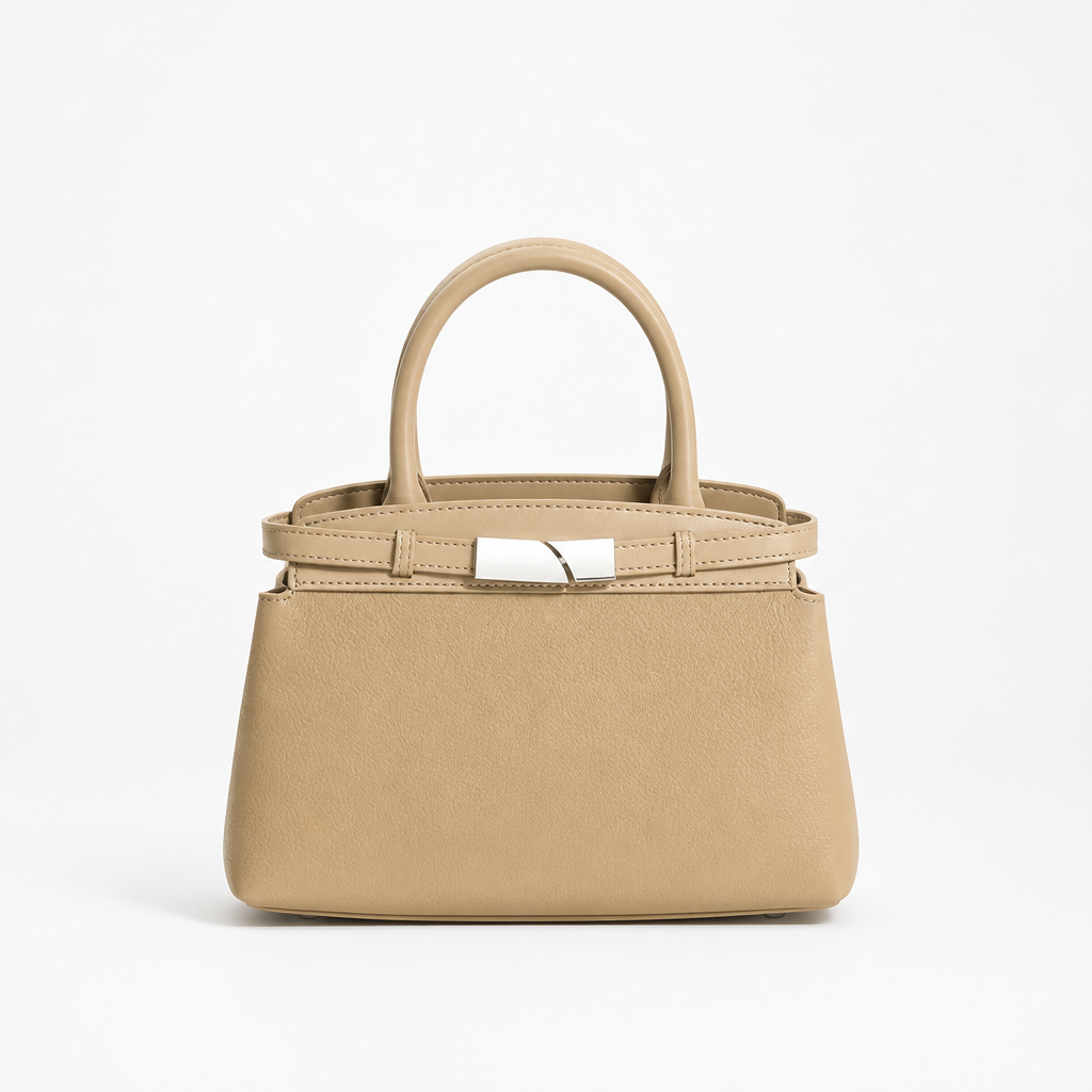 Q-GLAM Genuine Leather Women's Crossbody Satchel – Lightweight Shoulder Handbag for Everyday Use