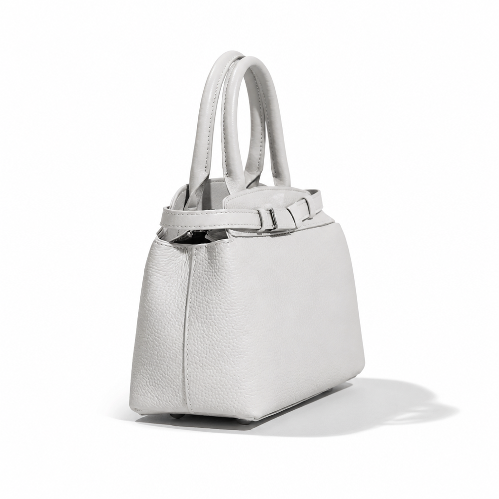 Q-GLAM Genuine Leather Women's Crossbody Satchel – Lightweight Shoulder Handbag for Everyday Use