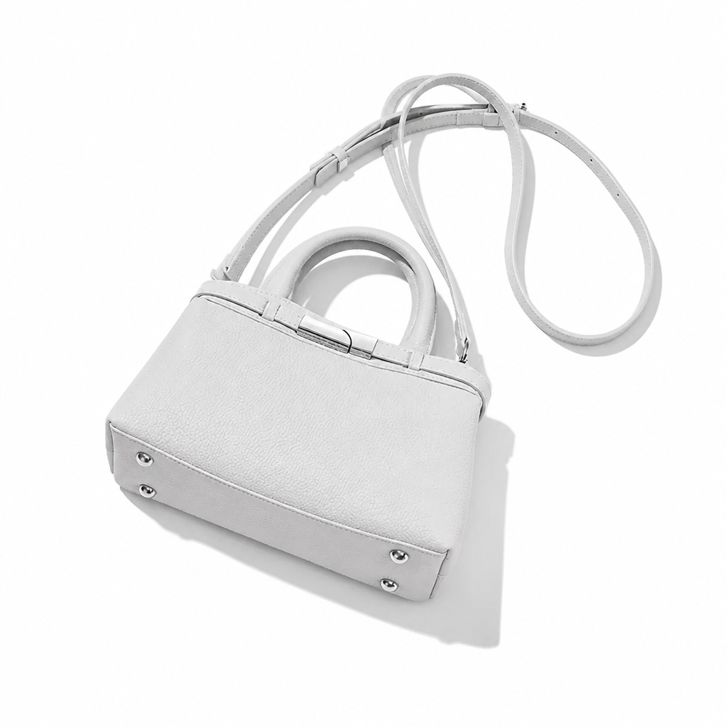 Q-GLAM Genuine Leather Women's Crossbody Satchel – Lightweight Shoulder Handbag for Everyday Use