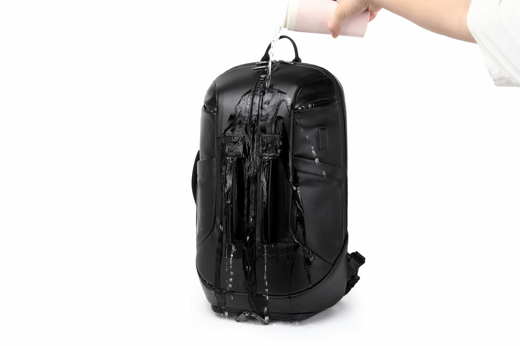 Q-GYM Waterproof PVC Backpack & Travel Duffel Bag – Large Capacity with USB Port & RFID