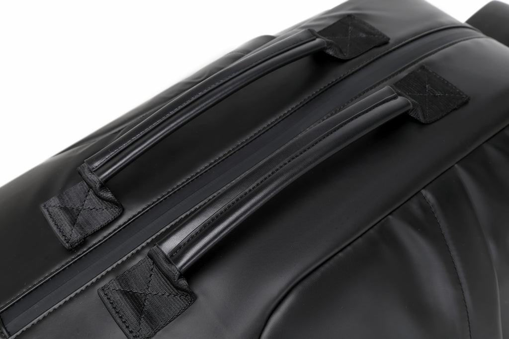 Q-GYM Waterproof PVC Backpack & Travel Duffel Bag – Large Capacity with USB Port & RFID
