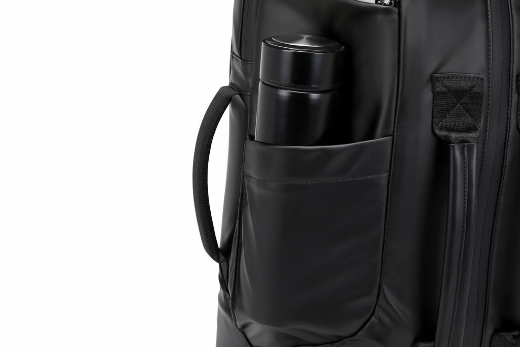 Q-GYM Waterproof PVC Backpack & Travel Duffel Bag – Large Capacity with USB Port & RFID