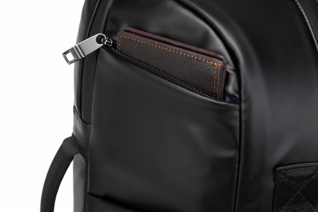 Q-GYM Waterproof PVC Backpack & Travel Duffel Bag – Large Capacity with USB Port & RFID