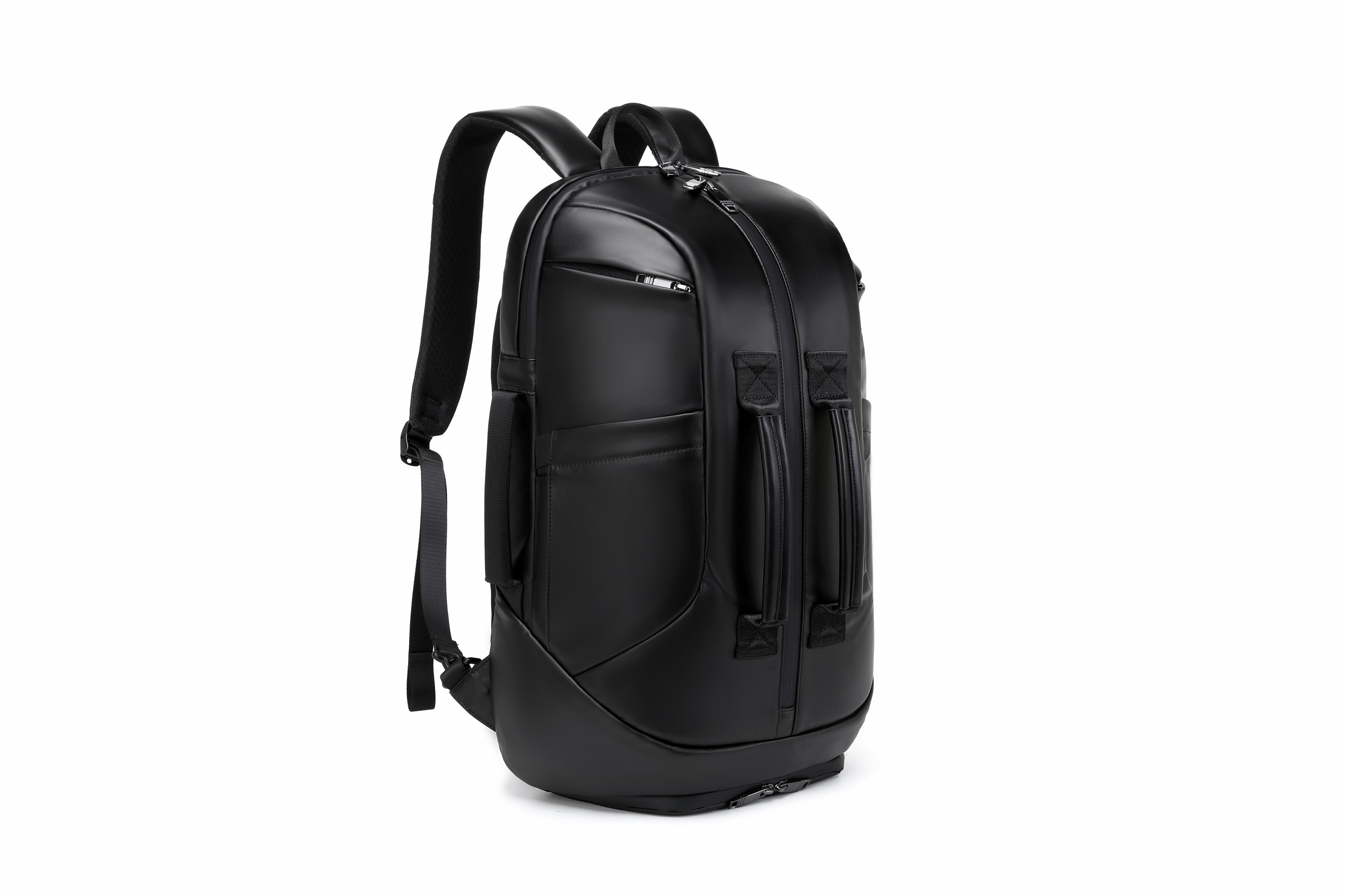 Q-GYM Waterproof PVC Backpack & Travel Duffel Bag – Large Capacity with USB Port & RFID
