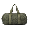 Q-ISLA Woven Leather Duffel Bag – Full-Grain Italian Calfskin, Garment-Dyed & Brass Hardware