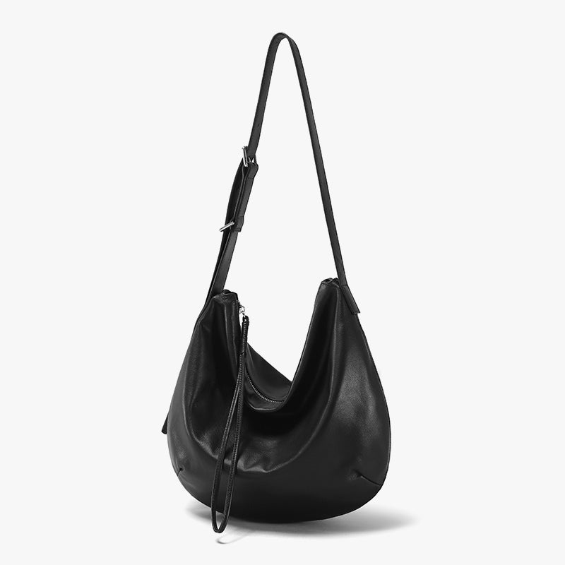 Q-LOOM Genuine Leather Women's Shoulder Bag – Large Capacity Commuter & Travel Bag
