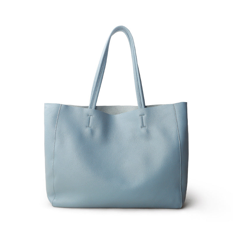 Q-LUCE Handmade Genuine Leather Tote Bag for Women – Large Shoulder & Shopping Bag