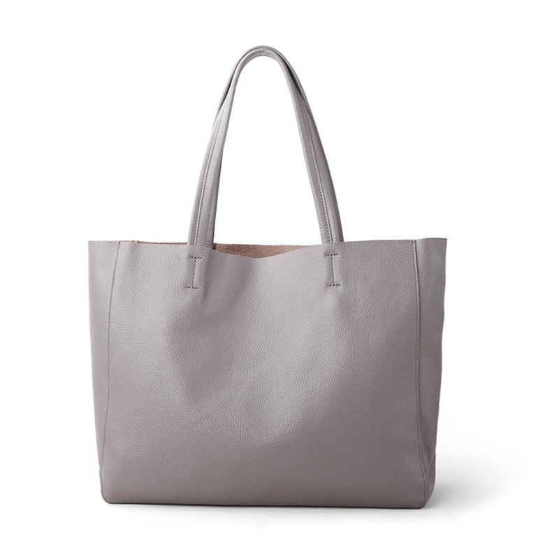 Q-LUCE Handmade Genuine Leather Tote Bag for Women – Large Shoulder & Shopping Bag