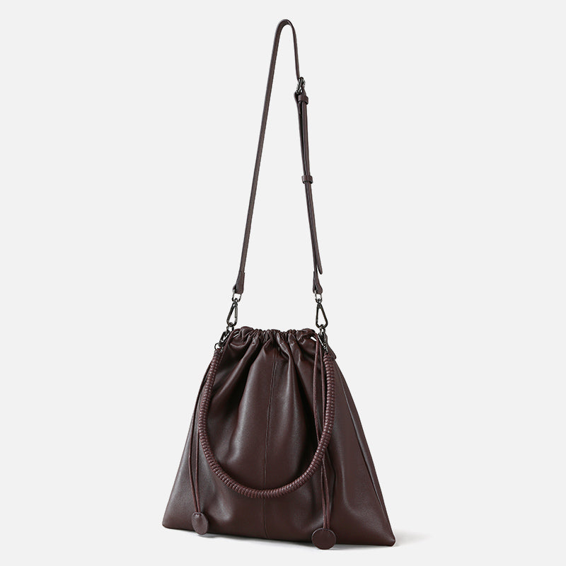 Q-MAJESTY Genuine Leather Shoulder Crossbody Bag for Women – Magnetic Closure, 3-Way Carry