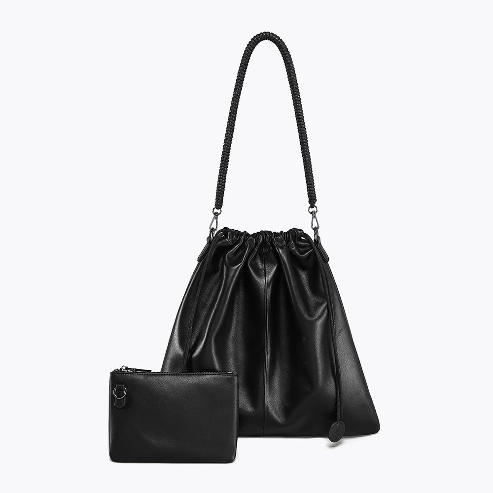 Q-MAJESTY Genuine Leather Shoulder Crossbody Bag for Women – Magnetic Closure, 3-Way Carry