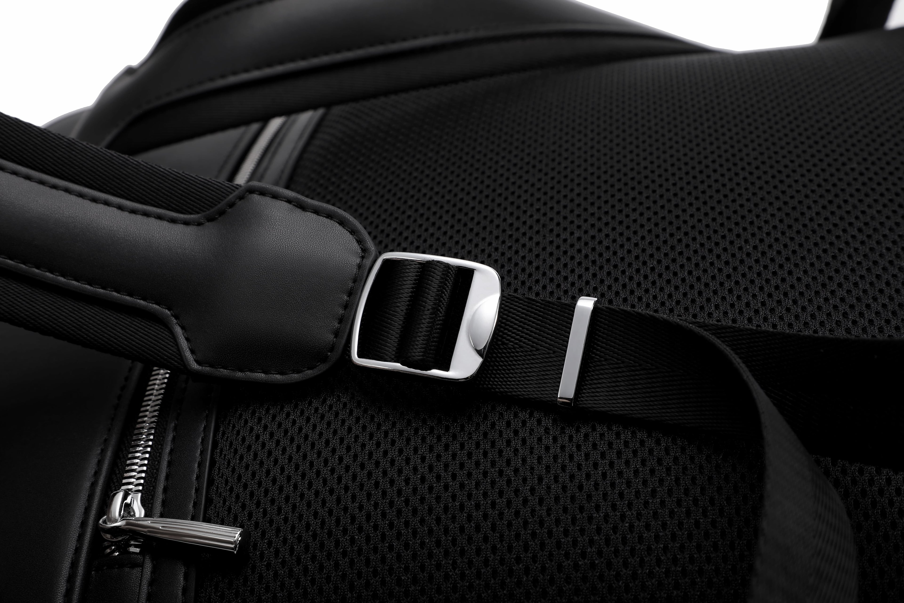 Q-MERIDIAN Premium Nylon Laptop Backpack — Water-Resistant Travel & Business Backpack