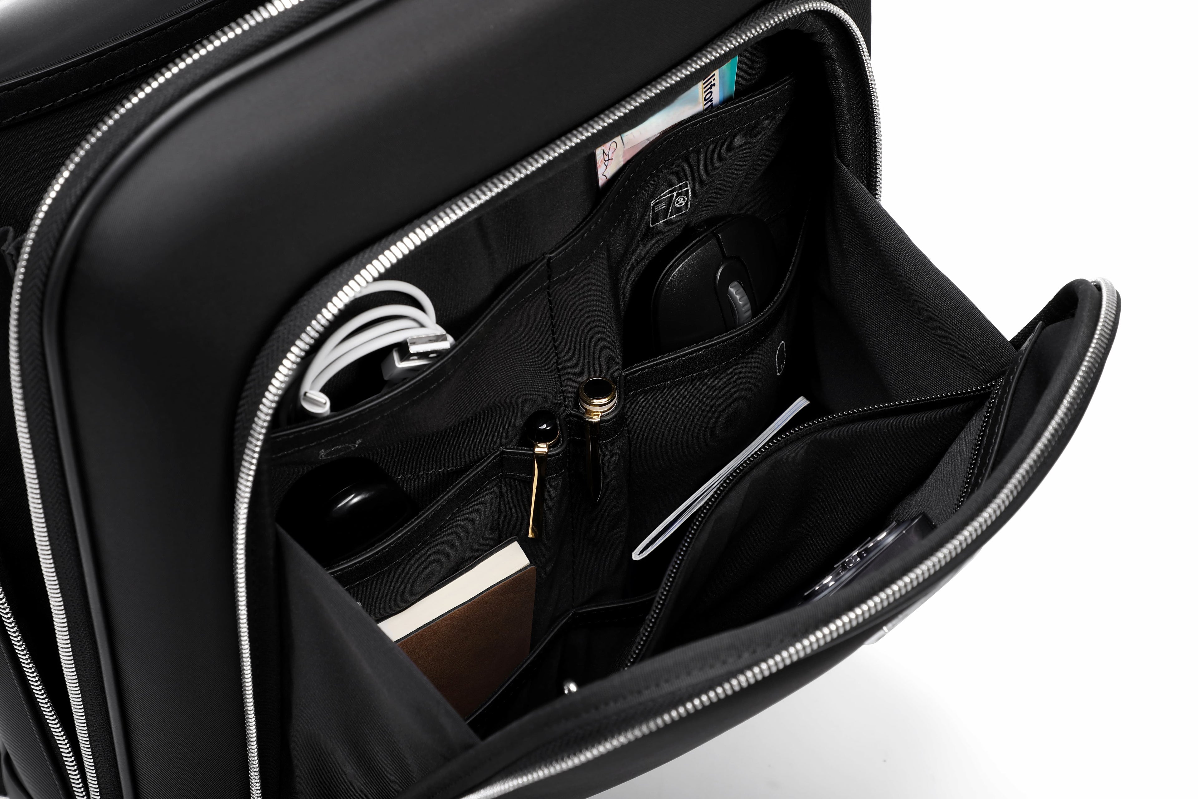 Q-MERIDIAN Premium Nylon Laptop Backpack — Water-Resistant Travel & Business Backpack