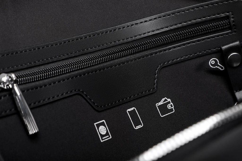 Q-MERIDIAN Premium Nylon Laptop Backpack — Water-Resistant Travel & Business Backpack