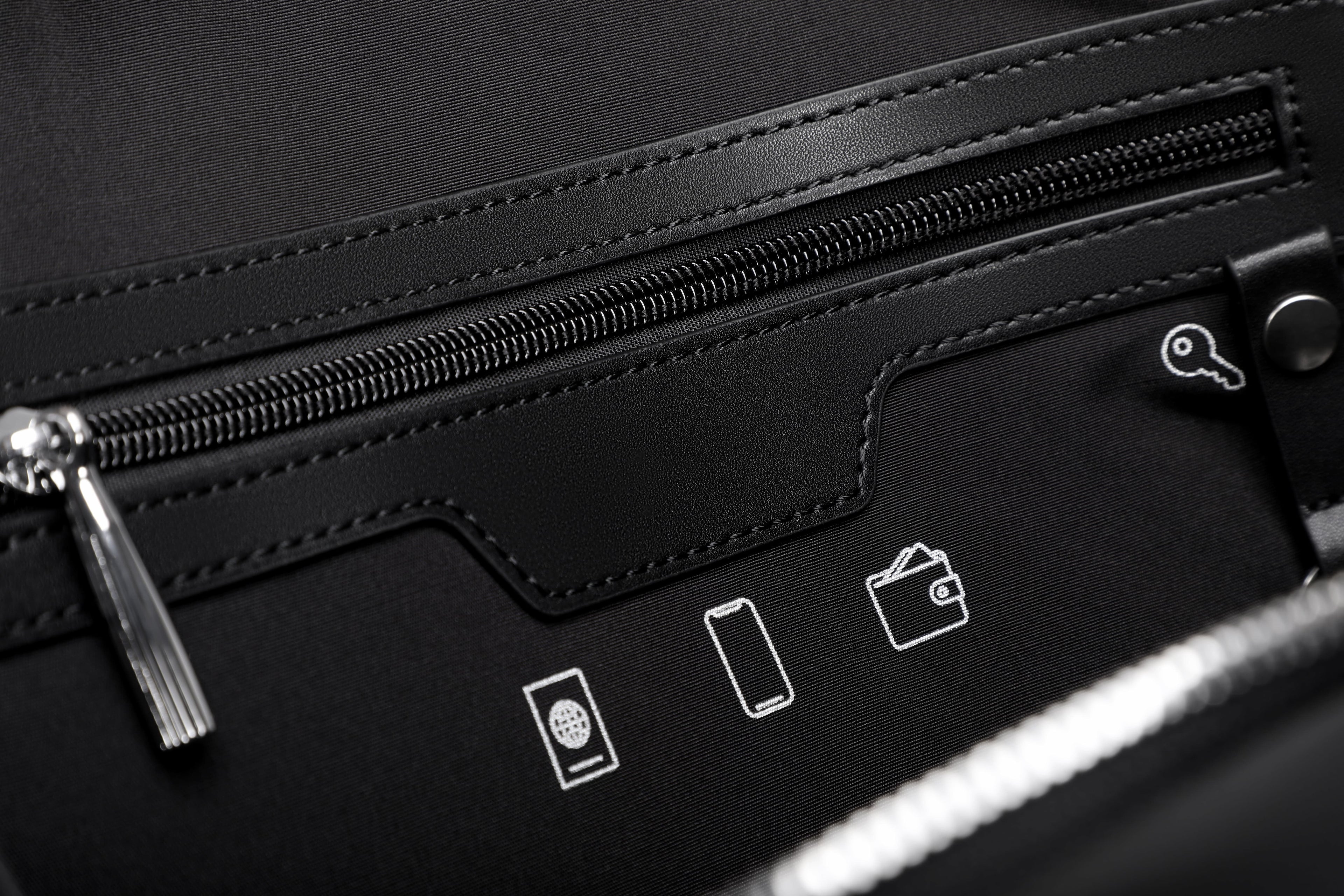 Q-MERIDIAN Premium Nylon Laptop Backpack — Water-Resistant Travel & Business Backpack