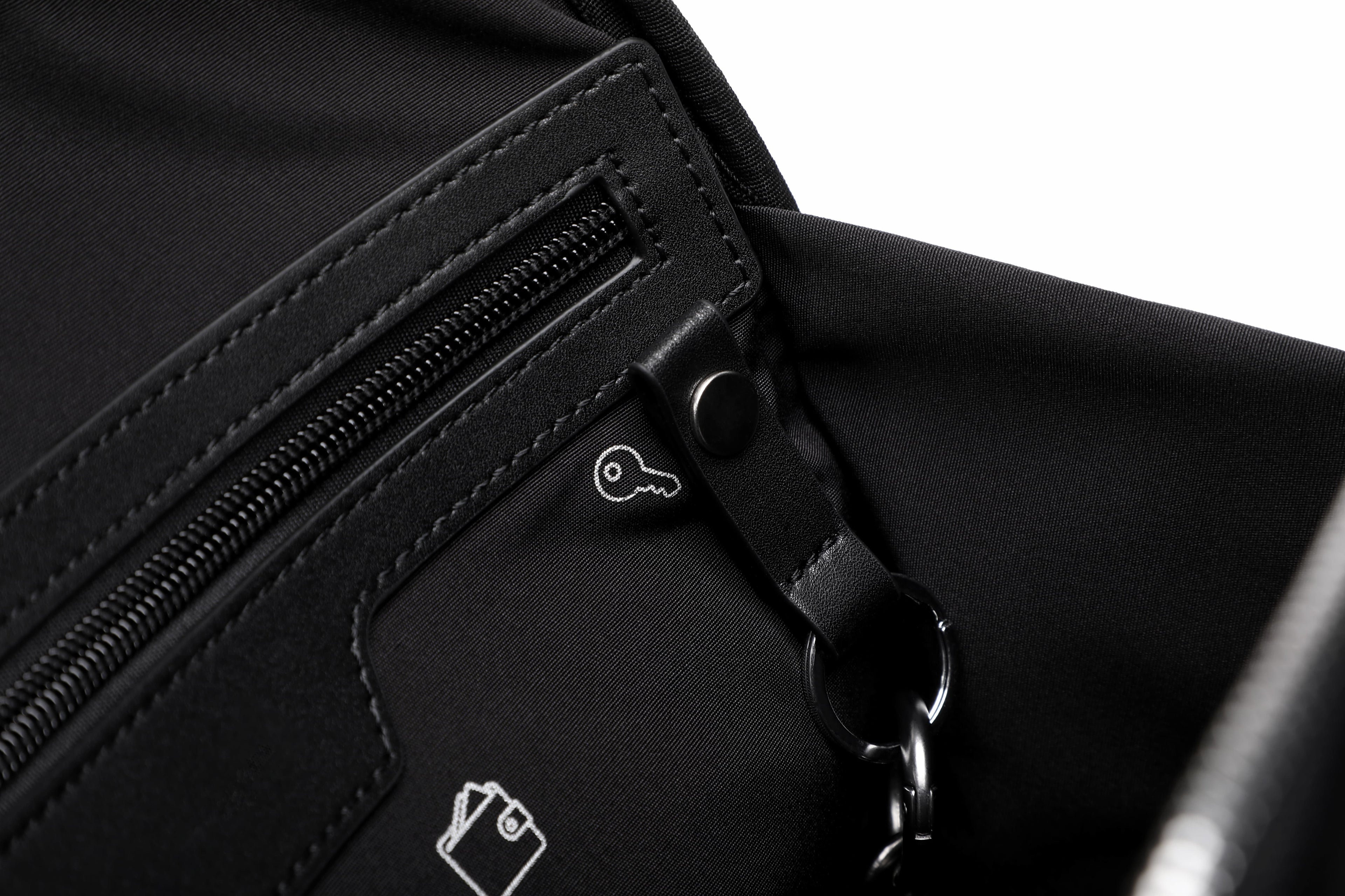 Q-MERIDIAN Premium Nylon Laptop Backpack — Water-Resistant Travel & Business Backpack