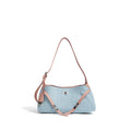 Q-MODELA Urban Luxe Cowhide Leather & Denim Shoulder Bag for Women – All-Season